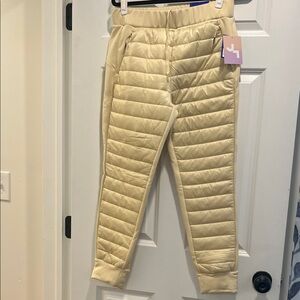 Target women’s Quilted Joggers in Cream